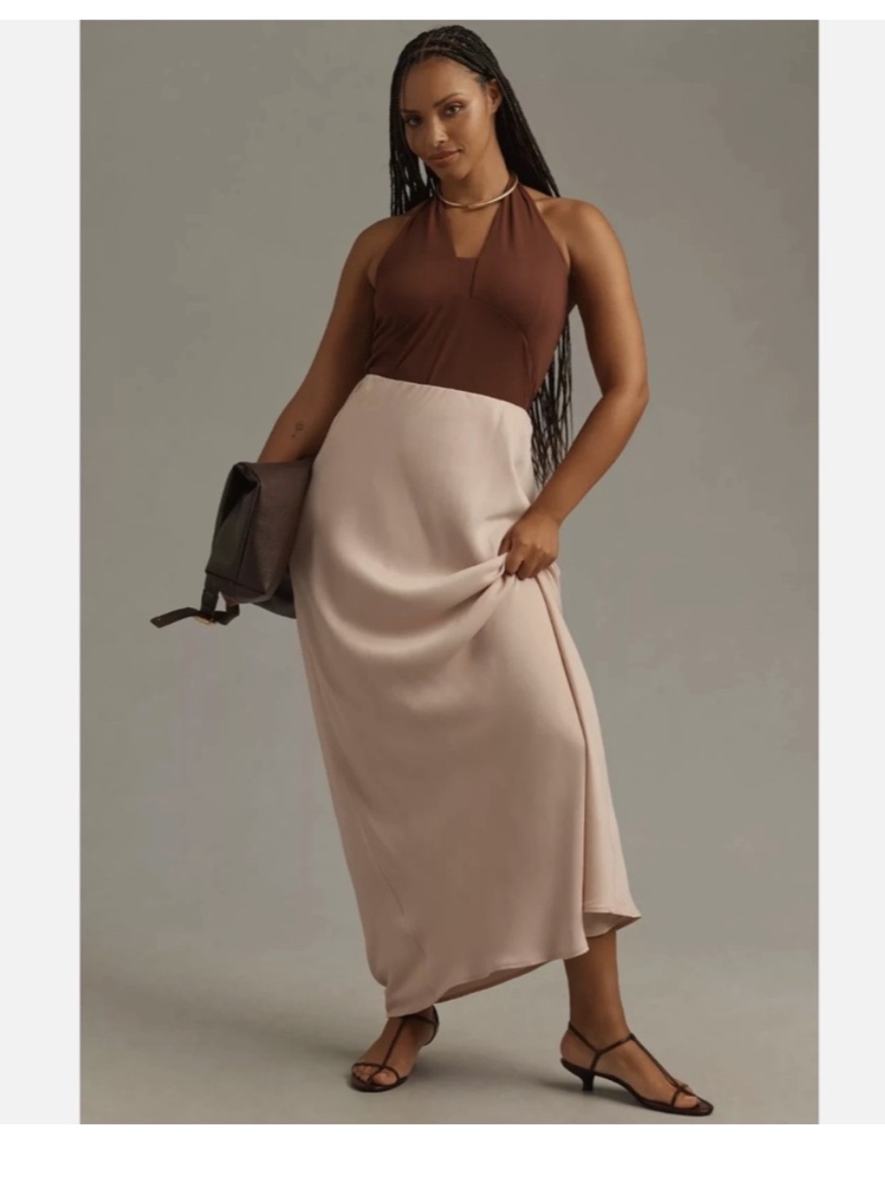 Anthropologie Soft Blush Maxi Slip Skirt - Picture 4 of 5